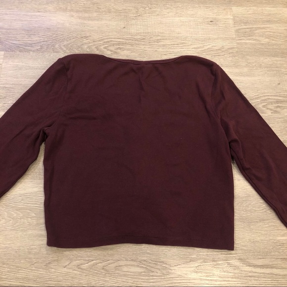 Talula Morley Cropped Button Down Long Sleeve Top - Picture 6 of 9